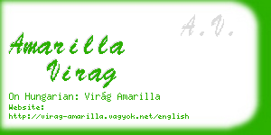 amarilla virag business card