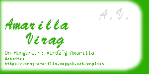 amarilla virag business card